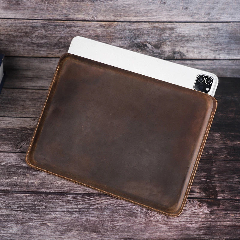 Étui Pochette en Cuir Véritable pour iPad Pro 11