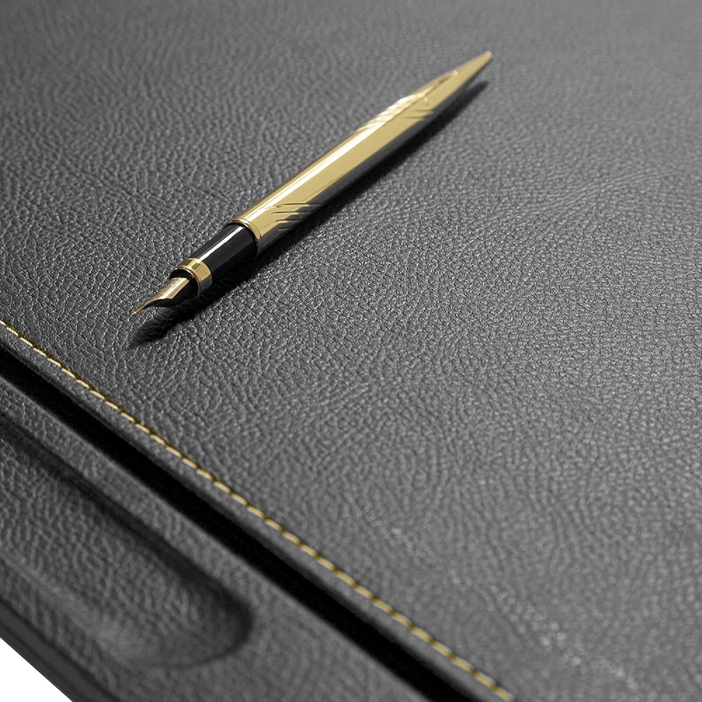 Ensemble Sous-Main & Organisateur de Bureau en Cuir de Luxe