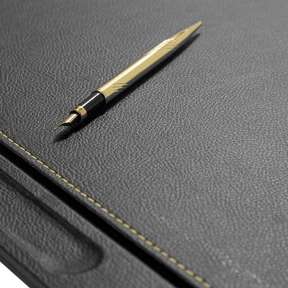 Ensemble Sous-Main & Organisateur de Bureau en Cuir de Luxe