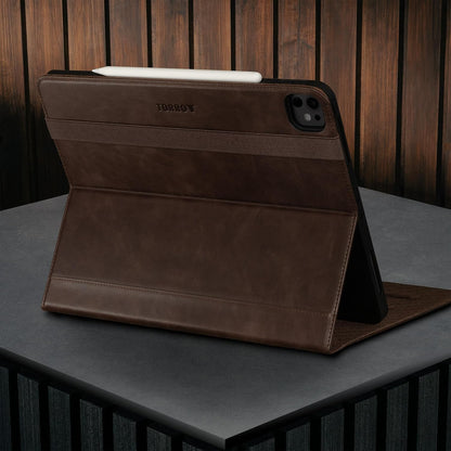 Étui Premium en Cuir pour iPad Pro 13" M4/M5