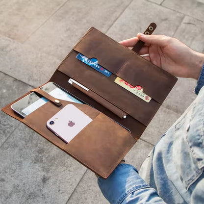 Manchon iPad en Cuir de Vache Véritable