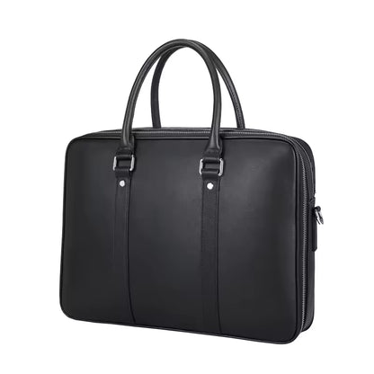 Mamik Essentials - Sac Messager en Cuir de Vachette Authentique pour ordinateurs 14"