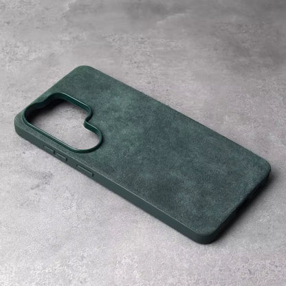 Etui en cuir alcantara pour Samsung S25 Ultra