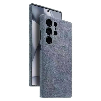 Etui en cuir alcantara pour Samsung S26