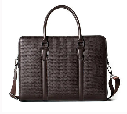 Mamik Prestige - Sac à main à serrure à combinaison en cuir véritable 14"