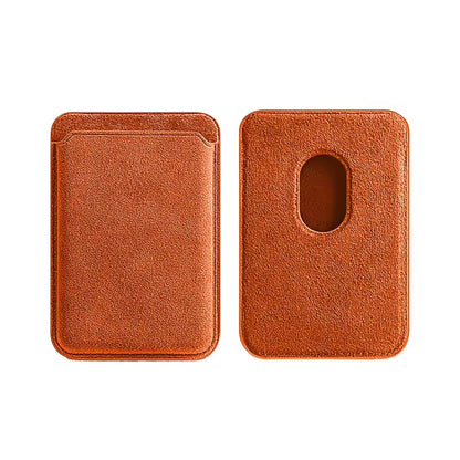 Portefeuille Magnétique MagSafe en Cuir Alcantara pour iPhone