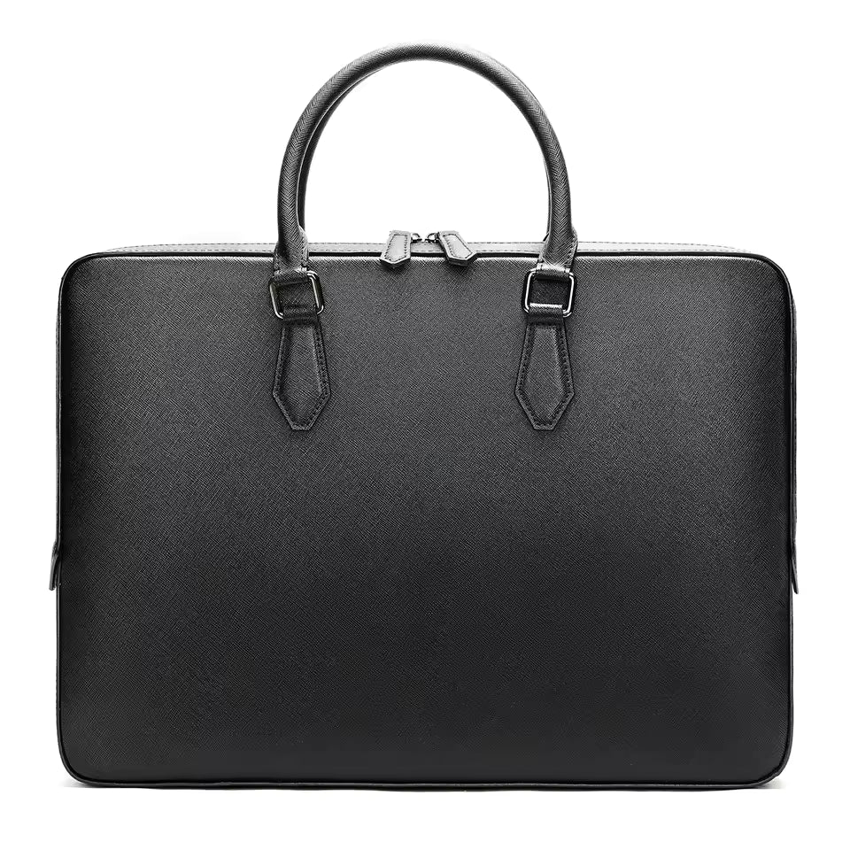 Porte-Documents en Cuir de Vache Véritable pour Homme