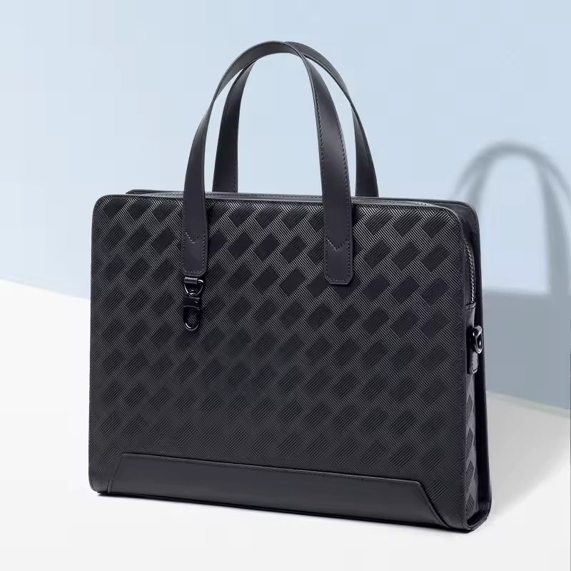 Mamik Heritage - Sac à Bandoulière en Cuir Véritable pour Hommes 15"