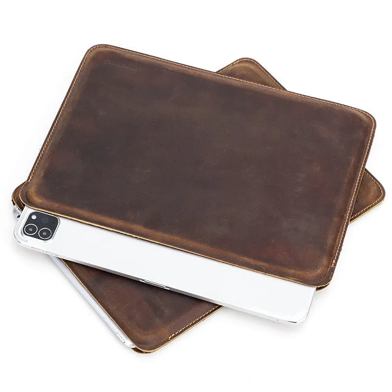 Étui Pochette en Cuir Véritable pour iPad Pro 11