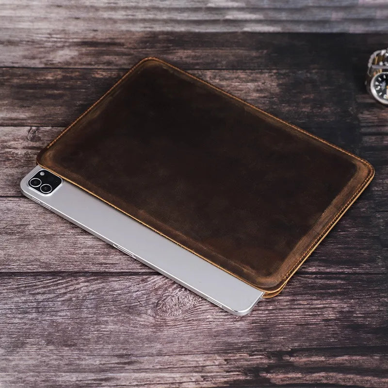 Étui Pochette en Cuir Véritable pour iPad Pro 11