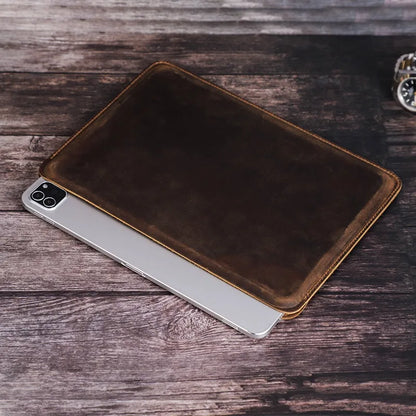Étui Pochette en Cuir Véritable pour iPad Pro 11