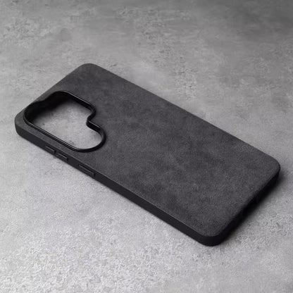 Etui en cuir alcantara pour Samsung S25 Ultra