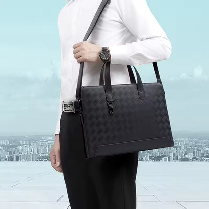Mamik Heritage - Sac à Bandoulière en Cuir Véritable pour Hommes 15"