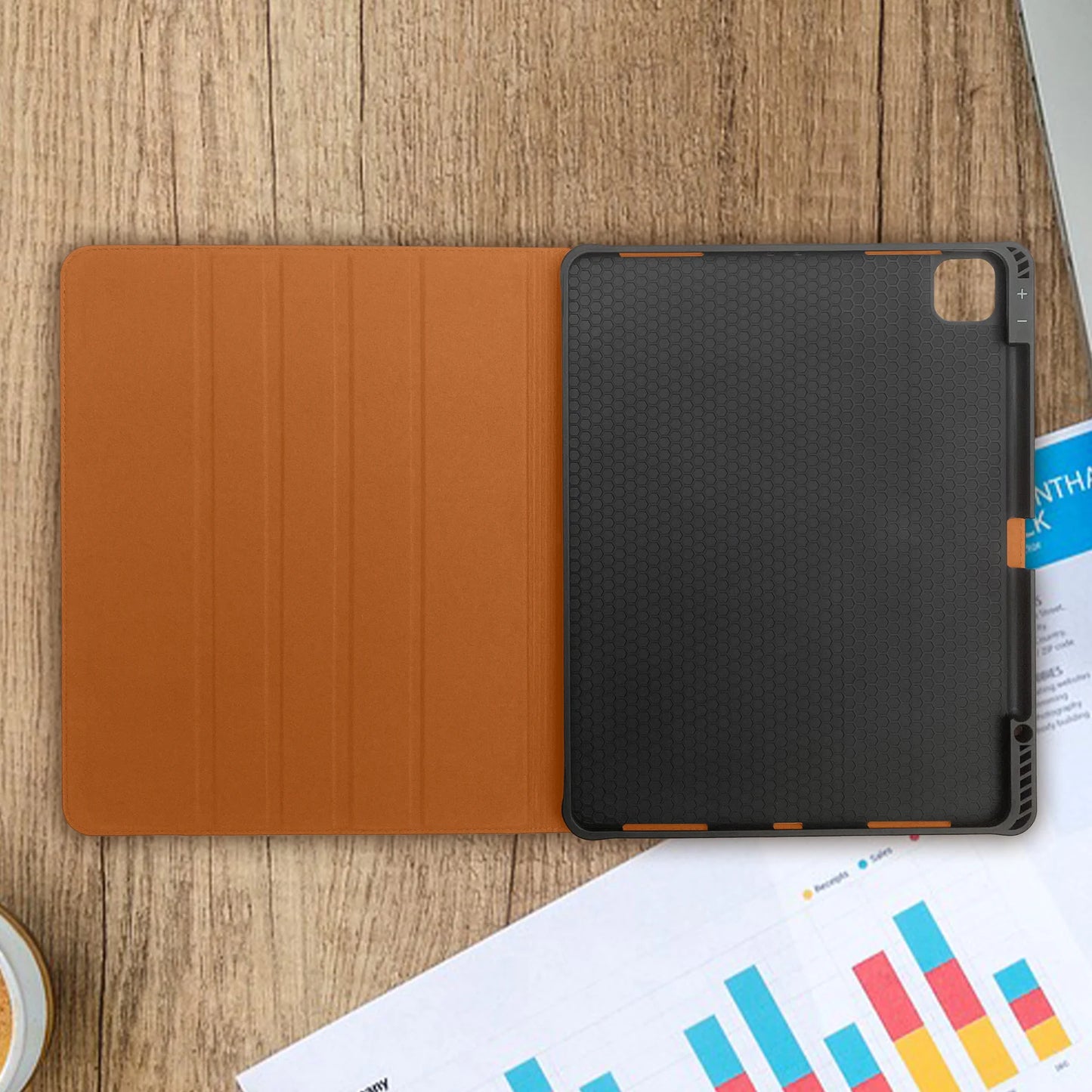 Étui en Cuir de Vachette Véritable pour iPad Pro 12,9"