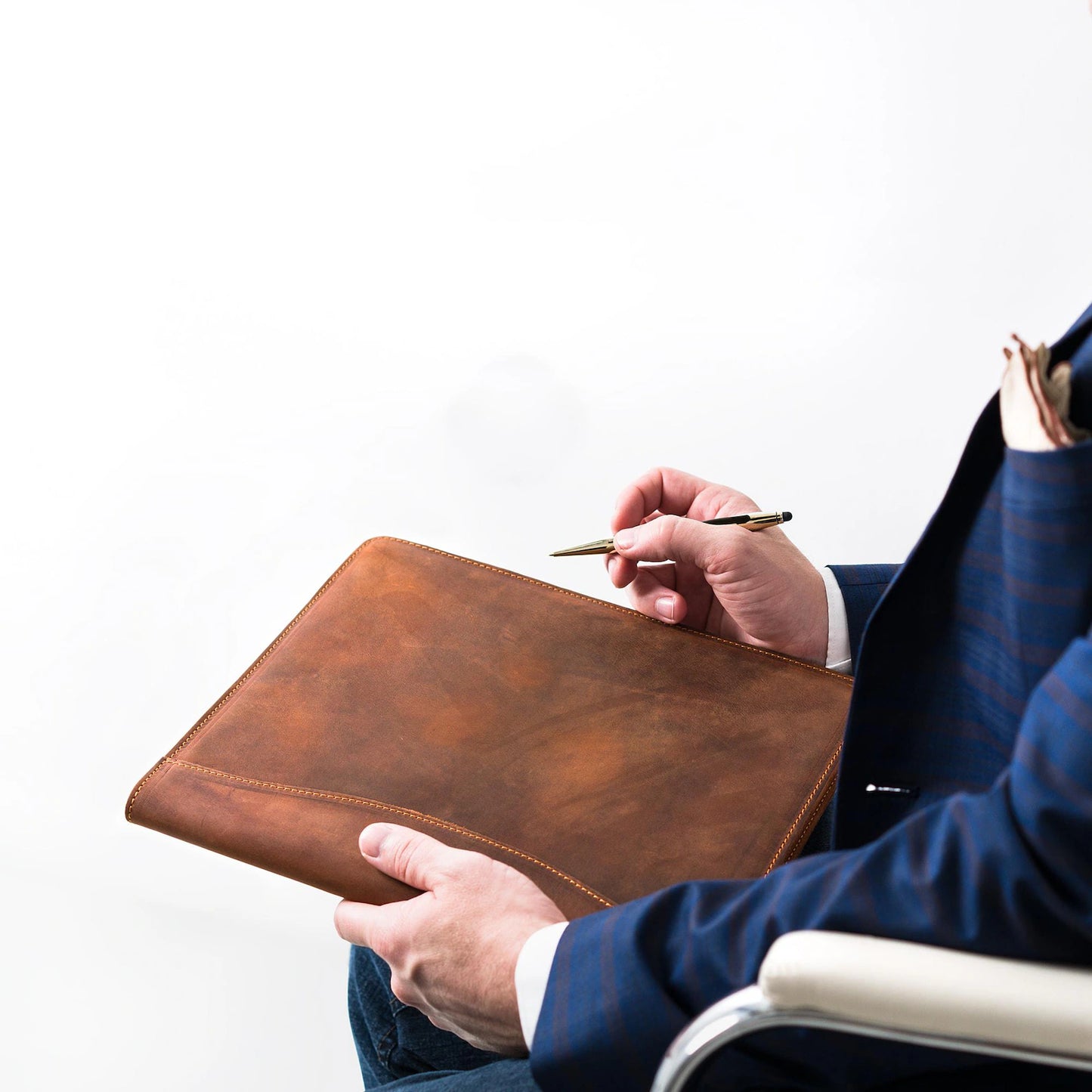 Padfolio Exécutif en Cuir Pleine Fleur